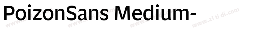 PoizonSans Medium字体转换